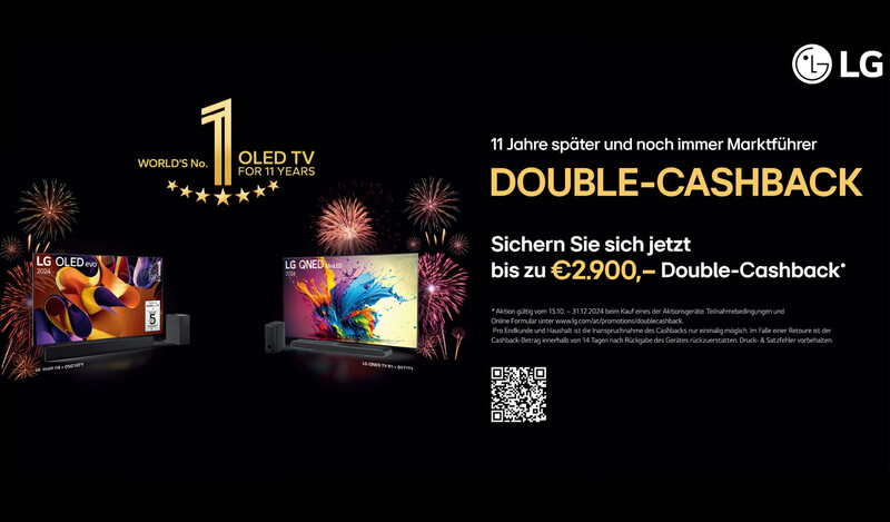 LG: Bis zu € 2.900 Double Cashback