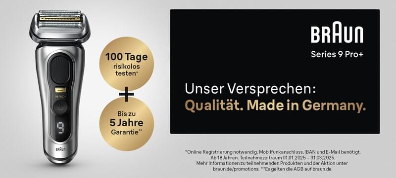 Braun - Zufrieden oder 100 Tage Geld zurück