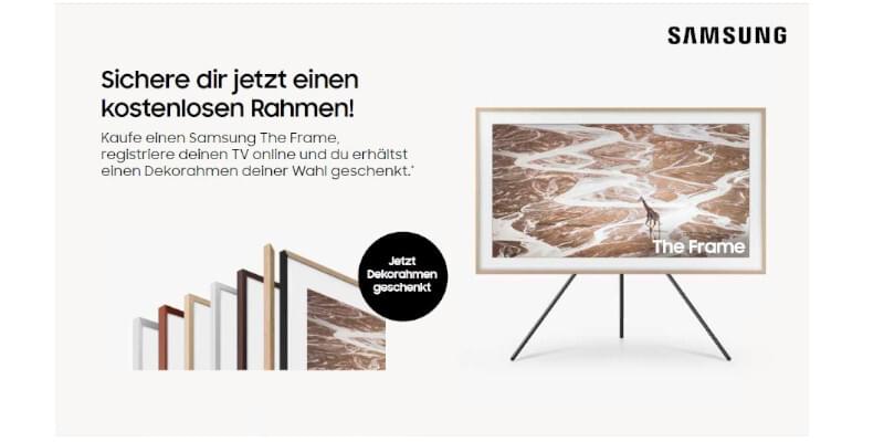 Samsung The Frame (2023 & 2024): Deko-Rahmen geschenkt