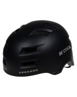 BE COOL Unisex Schutzhelm M mit Beleuchtung - (55-58cm), für E-Scooter, mit Lichtfunktion - schwarz