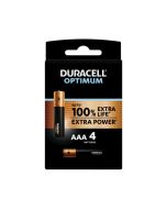 Duracell Optimum AAA (MN2400/LR03) K4 - Micro Batterien Blister 4 - 4er Pack