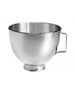 KitchenAid 5K45SBWH - Edelstahlschüssel 4,3 L poliert mit Griff - Edelstahl