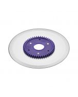 ritter Ersatzmesser 517.132 glatt - Schinken-/Aufschnittmesser mit lila Zahnrad passend zu Ritter E16, E18, E21, fondo1, pino2