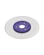 ritter Ersatzmesser 517.133 gezahnt - Standard Wellenschliffmesser mit lila Zahnrad passend zu Ritter E16, E18, E21, fondo1, pino2