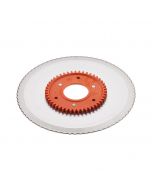 ritter Ersatzmesser 519.107 gezahnt - Wellenschliffmesser mit orangem Zahnrad passend zu Ritter Classico1, Icaro7