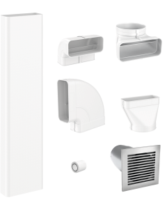 Miele DFKS-A-1 Flachkanal-Set Abluft für KMDA 7476 / 7633 / 7634