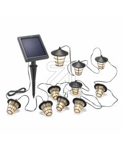 LED Solar Lichterkette Asia Style 102152 - 5,6m - Leuchtzeit 8h - schwarz - produkt 