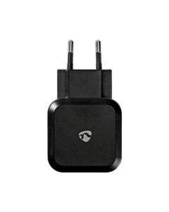 Nedis WCHAU484ABK - Dual USB Stecker-Ladegerät - schwarz