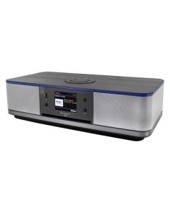Soundmaster ICD2023SW - CD-Internetradio/DAB+/FM mit Bluetooth, USB & MP3-Wiedergabe - schwarz-silber