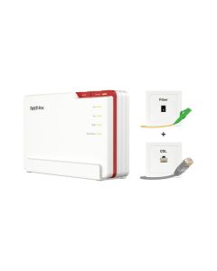 FRITZ!BOX 7690 - DSL-Modem, WLAN-Router & IP-Telefonanlage - weiß-rot