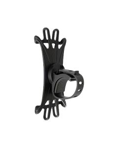 BE COOL Universal Silikon Smartphone-Halterung - Passend für 4-6"- Smartphones, 360° drehbar - schwarz