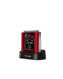 Beafon Fold 10 - Klapphandy 2.2"+1,44" - vertragsfrei für alle Netze - rot