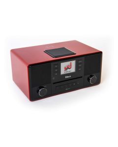 Block Aurora - CD-Internetradio/DAB+/FM mit Bluetooth, USB, Spotify Connect, Wireless Charging - rot