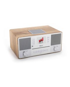 Block Aurora - CD-Internetradio/DAB+/FM mit Bluetooth, USB, Spotify Connect, Wireless Charging - walnuss