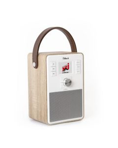 Block eMotion - tragbares Radio mit DAB+, Bluetooth & Spotify-Connect - walnuss
