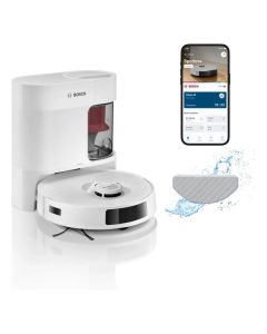 Bosch BCRDW3BAB Spotless Max - Saugroboter mit Wischfunktion + Nass-Trocken- Absaugstation, App-Steuerung - schwarz