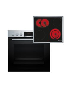 Bosch HEA513BS3 + NKN645GA2E - Einbau-Herd-Set - edelstahl