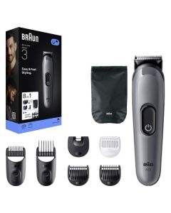Braun AIO3540 Series 5 All-In-One Style Kit - Bart-/Haarschneider 8-in-1 - grau-schwarz