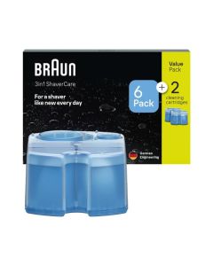 Braun CCR6+2 Reinigungskartuschen - Rasierer-Zubehör Promo Pack