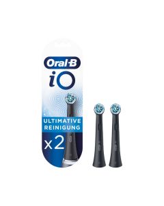 Braun Oral-B iO Ultimative Reinigung Black 2er - Ersatz-Zahnbürsten 