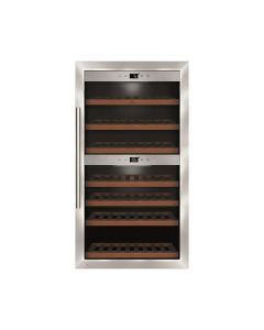 Caso WineComfort 660 Smart - Weintemperierschrank mit Kompressor-Technik & Wi-Fi Smart Control - edelstahl