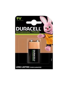 Duracell Akku 9V (6HR61/DC1604/HR22) B1 - 170mAh, Blister 1, wiederaufladbar - 1er Pack