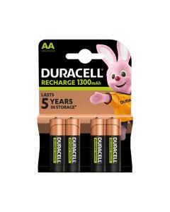 Duracell Akku AA 1.300mAh B4 wiederaufladbar - 1.300mAh, Mignon Blister 4 - 4er Pack