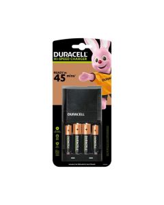 Duracell CEF27 Schnell-Ladegerät - Hi-Speed (45 Min.) Charger inkl. 2 AA-Akkus & 2 AAA-Akkus