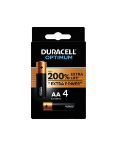 Duracell Optimum AA (MN1500/LR6) K4 - Mignon Batterien Blister 4 - 4er Pack