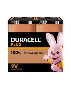 Duracell Plus 9V (MN1604/6LR61) ML BP4 - Block Batterien Blister 4 - 4er Pack