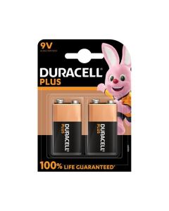 Duracell Plus 9V (MN1604/6LR61) ML K2 - Block Batterien Blister 2 - 2er Pack