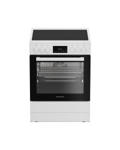 elektrabregenz HSC6480W - Stand-Herd mit Cerankochfeld - weiß