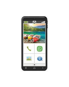 emporia SMART.6lite - Android 13 Smartphone 5.45", speziell für Senioren - vertragsfrei für alle Netze - schwarz