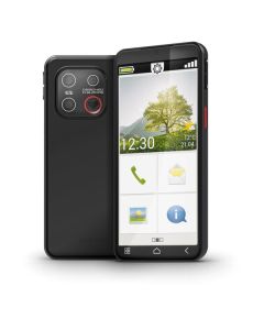 emporia SMART.7lite - Android 15 Smartphone 5.45", speziell für Senioren - vertragsfrei für alle Netze - schwarz