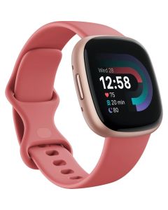 Fitbit Versa 4 - Aktivitätsuhr - sandrosa/aluminium kupferrosé