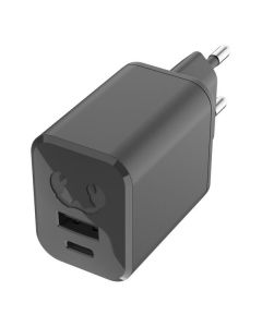 Fresh 'n Rebel Stecker-Ladegerät USB/USB-C 45W - grau