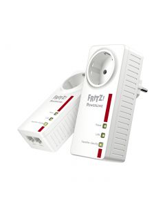 FRITZ!Powerline 1220E Set - Netzwerkerweiterung über Stromnetz - weiß-rot - produkt 