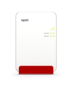 FRITZ!Repeater 1610 Outdoor - WLAN-Verstärker (max. 3000 Mbit/s) - weiß-rot
