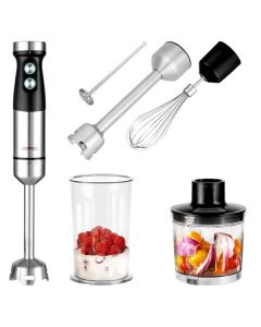 Gastroback Power Set 5-in-1 - Stabmixer 1200 Watt inkl. Zubehörset - silber