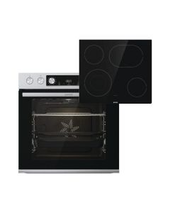 Gorenje Steel Set 4 BCS6737E06X + ECD634SC - Einbau-Herd-Set - schwarz