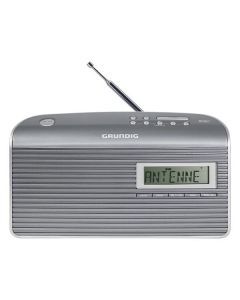 Grundig Music 7000X DAB+ BP - tragbares Radio mit Weckfunktion - silber