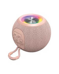 Hama Ball Shape Speaker - Bluetooth-Speaker mit 5 Licht-Modi - rosa