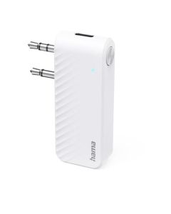 Hama Bluetooth Audio-Transmitter - Audioadapter f. Flugzeuge, Laufbänder usw. - weiß