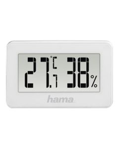 Hama Mykonos - Wetterstation mit Funk Regenmesser/Außensensor - schwarz