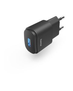 Hama Ladegerät USB-A - USB-A Stecker-Ladegerät, 6W - schwarz
