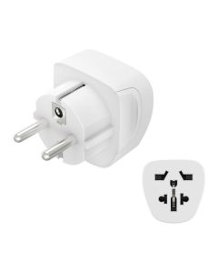 Hama Weltreisestecker World Travel Pro - Reiseadapter (2 & 3-polig) - weiß