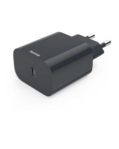 Hama Schnellladegerät USB-C - USB-C Stecker-Ladegerät, 20W Power Delivery-Ladetechnologie - anthrazit
