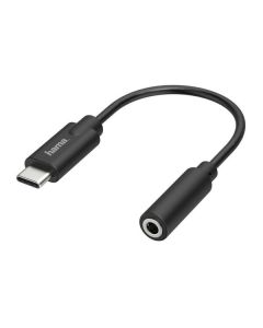Hama USB-C-Adapter auf 3,5mm-Klinke - Audio-Adapter - schwarz
