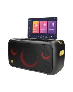 Ikarao Break X1 - tragbare Karaoke-Maschine m. 13.3" Screen und 2 Mikrofonen - schwarz