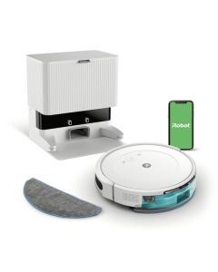 iRobot Roomba Combo 2 Essential (Y051240) - Saugroboter mit Wischfunktion + Absaugstation, App-Steuerung - weiß